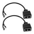 thumbnail image 1 of CIMAXIC 2Ud Divisor De Puerto De Red Para Ethernet Color Negro Con Velocidad Y Fácil Instalación Plug and Play, 1 of 8