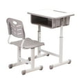 thumbnail image 4 of Adjustable Students Children Desk And Chairs Set White, 4 of 20