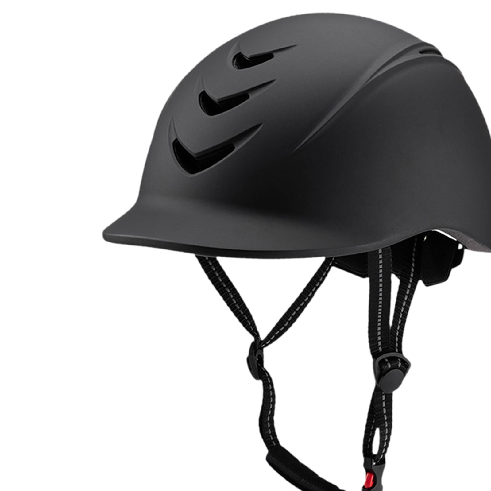 GARENDE Equestrian Helmet Adjustable with Removable Liner Summer Horse Riding Helmet black