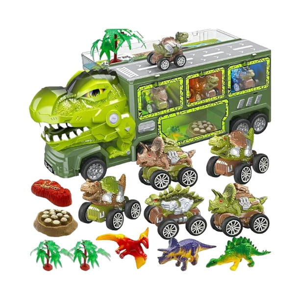 Dinosaur Truck Toy Car Playset Divertido con Luces y Sonido Dinosaurio Regalos Juego para Regalo de cumpleaños niños niñas