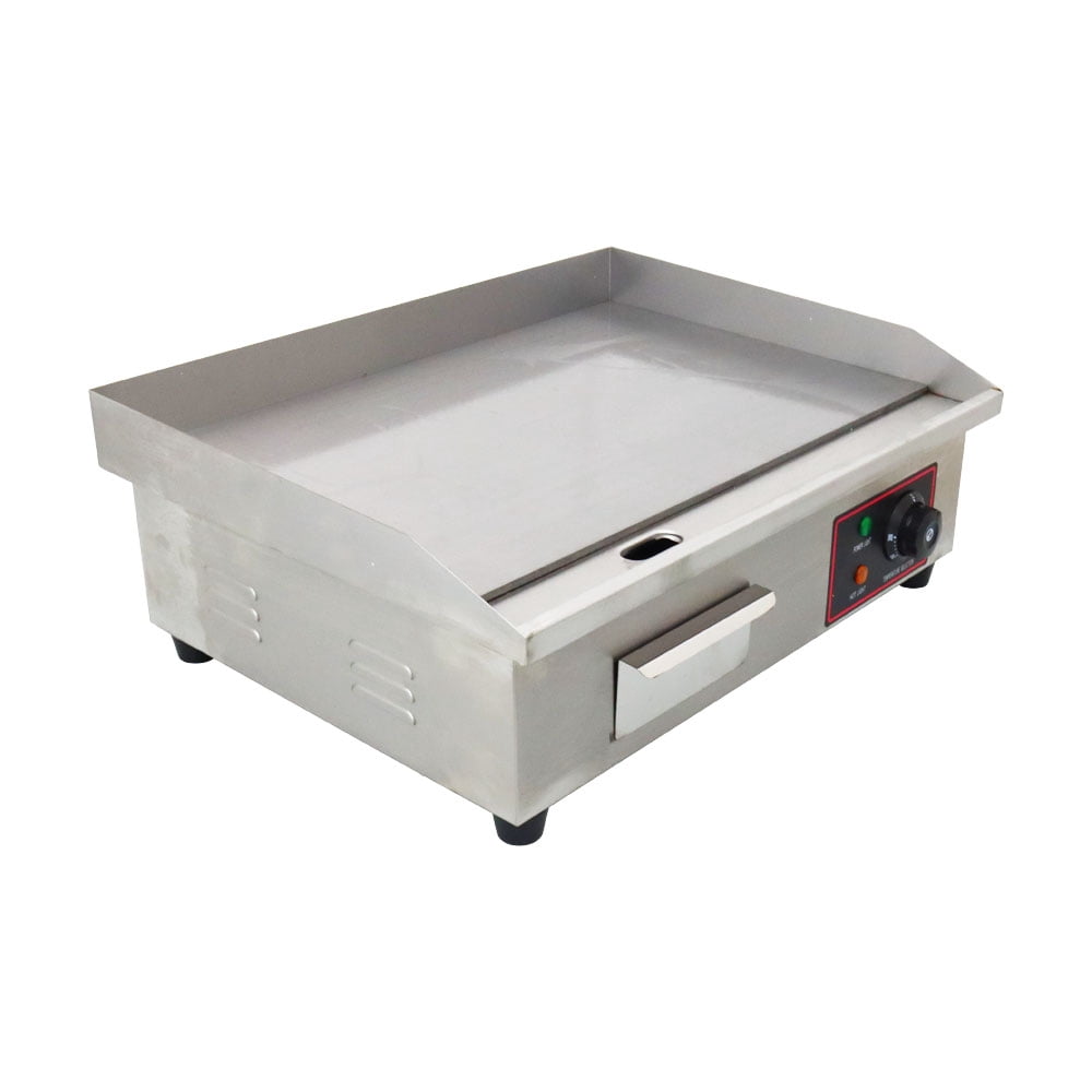 INTBUYING Commercial Electric Flat Cooking Griddle Teppanyaki Maker 3000W