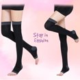 thumbnail image 2 of Overnight Slimming Compression Socks Stretchy Thigh High Socks for Women, 2 of 3