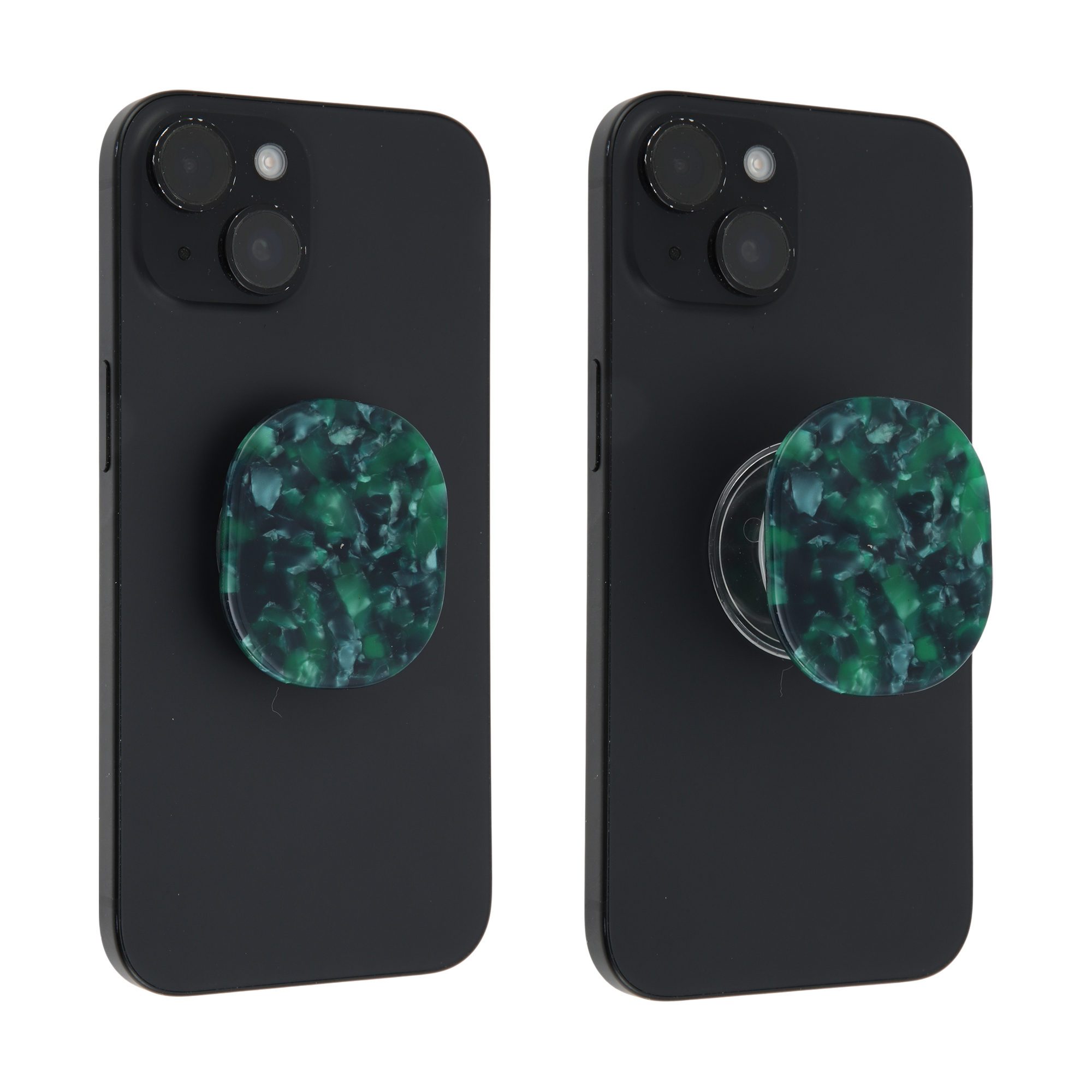 Unique Bargains Rendered Cube Phone Grip 1 Pc Dark Green