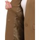 thumbnail image 5 of Abrigo de invierno para mujer con cuello de pico, de manga larga, con un botón, abrigo de longitud media, exterior XS color caqui, 5 of 6