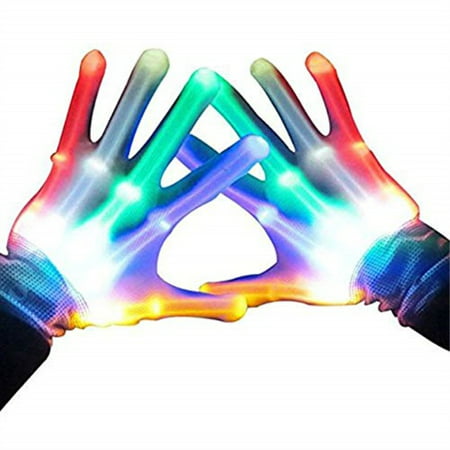 gifts for teen girls, toptoy flashing led gloves gift ideas for teen boys girls autism cool toys for 3-12 years old boys girls christmas xmas stocking stuffers stocking fillers halloween ttusttg01