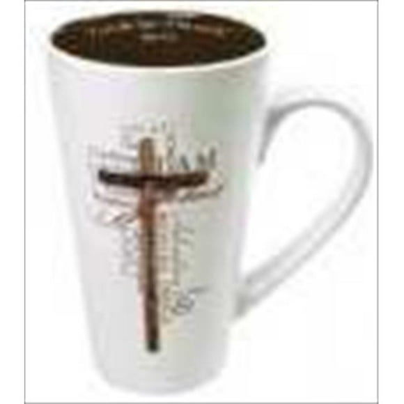 Christian Art Gifts 369944 Mug Names Of Jesus Cross Brown Interior With Gift Box