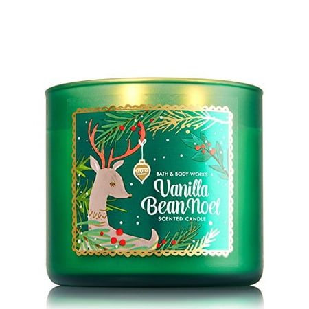 Bath Body Works New 2016 Vanilla Bean Noel Candle 3 Wick