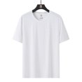 thumbnail image 5 of Camiseta de seda de hielo con texto y logotipo personalizado para hombre y mujer, camisa de cuello redondo de talla grande para parejas, verano gordo 8XL, 2023, 5 of 5