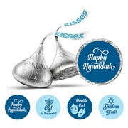 Darling Souvenir DIY Hanukkah Jewish Stickers 190 Pcs DIY Candy Chocolate Labels-Blue