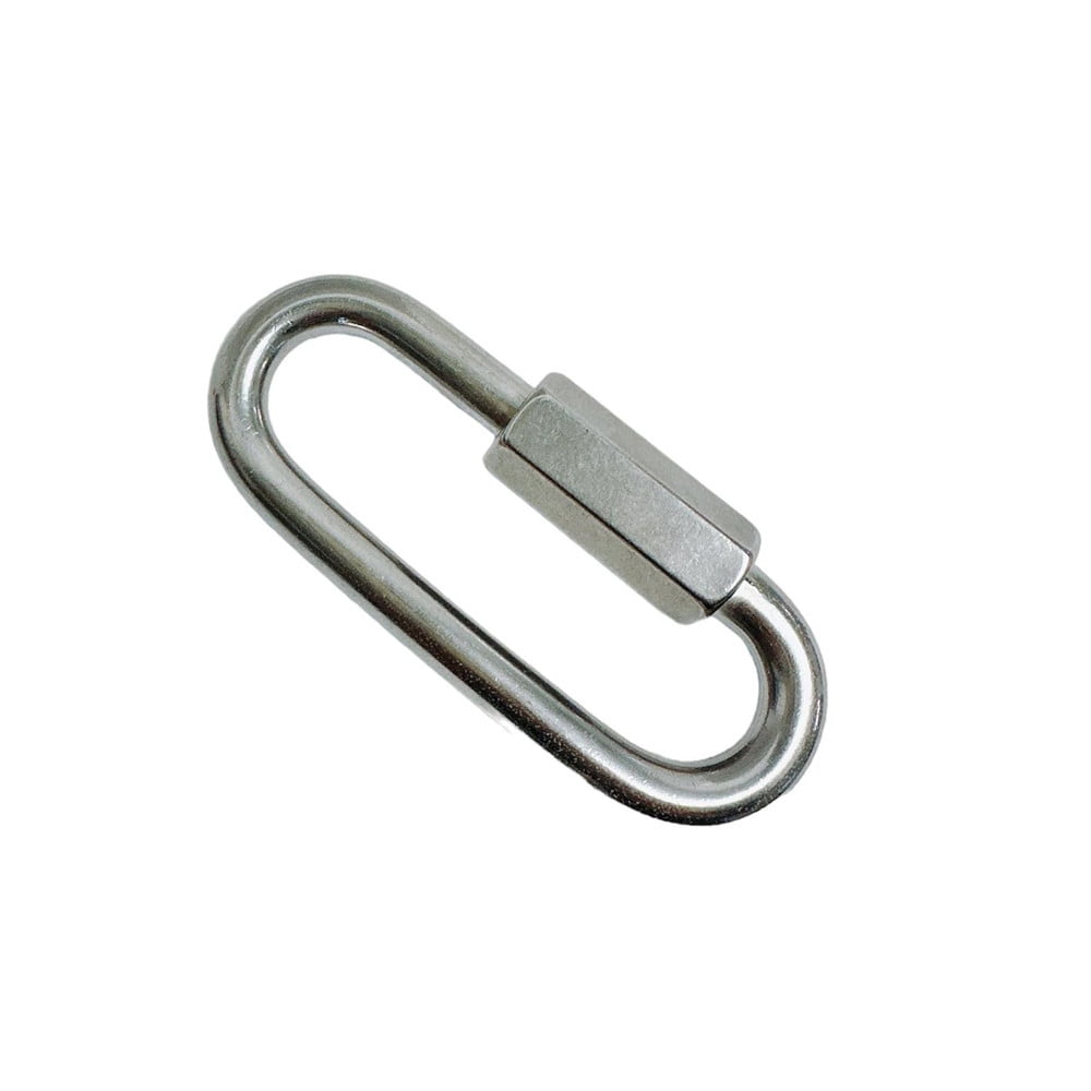 4 Pcs Marine 3/8" Long Quick Link 2500 Lbs WLL Connect Link Stainless Steel T316