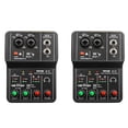 thumbnail image 1 of 2X Q-12 Sound Card Audio Mixer Sound Board Console Desk System Interface 4 Channel 48V Stereo Computer Card, 1 of 10