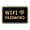 Black Gold, variant on Signs ByLITA Classic Framed Wifi Password Sign (Ivory/Dark Brown) - Small