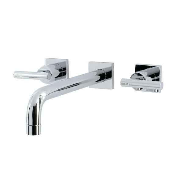 Kingston Brass KS6021CML Manhattan Two-Handle Wall Mount Roman Tub Faucet, Polished Chrome