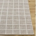 thumbnail image 3 of Hauteloom Anicet Modern Hand Woven Wool Blend Soft Checkered Area Rug - Machine Washable Contemporary Square Tiles Carpet for Living Room, Bedroom, Dining Room - Beige, Tan, Cream - 2' x 3', 3 of 6