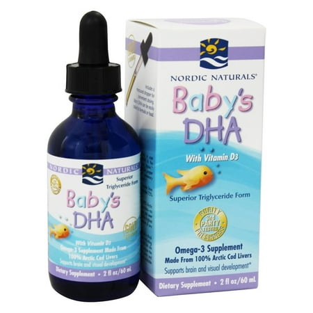 Nordic Naturals Baby's DHA Liquid, 1050 Mg Omega-3, 2 Fl (Best Omega 3 Dha Supplement)