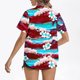 thumbnail image 4 of Pantalones Cortos para las Mujeres Sexy, Blusas de Estilo Hawaiano Impreso, Botón Arriba Cuello Turndown Superior, 4 of 5