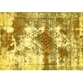 thumbnail image 1 of Ahgly Company Machine Washable Indoor Rectangle Abstract Yellow Modern Area Rugs, 5' x 8', 1 of 4