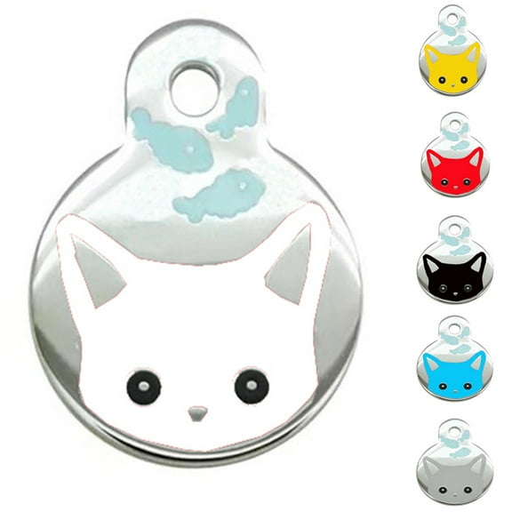 Under 10,Vet Recommended Pet ID Tag Personalized Many Shapes and Colors to Choose Tag Xmas Toys|Alloy,Blue,Vsgery