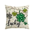thumbnail image 2 of StSilkitty St. Patrick's Day Pillow Cover Sofa Pillow Cover Washable Pillow Cover Holiday Gift Suitable for Sofa Bedroom Office, 2 of 6