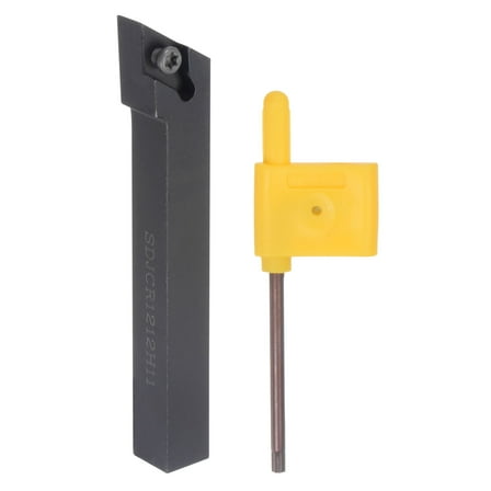 Uxcell 1/2" Lathe Indexable Carbide Turning Tool Holder SDJCR1212H11 CNC 93°