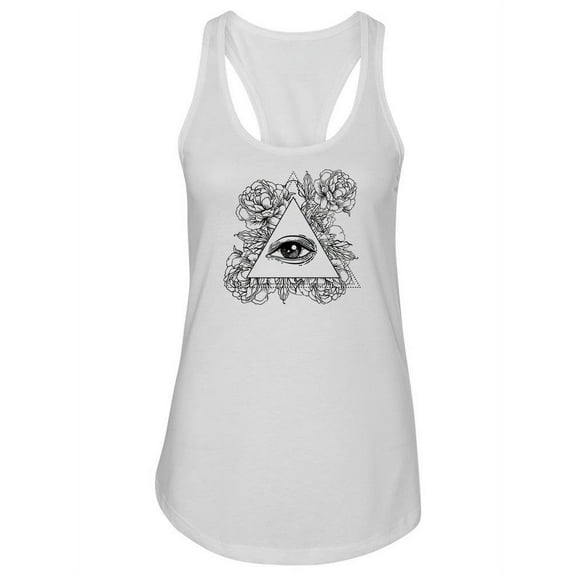 All Seeing Eye Pyramid Tattoo Tank Women -Image by Shutterstock, Female x-Large