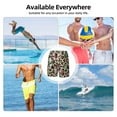 thumbnail image 6 of Goofa Leopard Dots Printed Men's Swim Trunks Board Shorts Quick Dry Mens Swimming Trunks with Compression Liner,Breathable Fit Hawaii Beach Shorts-, 6 of 9