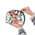 thumbnail image 6 of YFYANG 2 Piece Women's Portable Makeup Bags, Watercolor Vintage Floral Doodle Clutch Travel Toilet Bags Cosmetic Organizer, 6 of 7