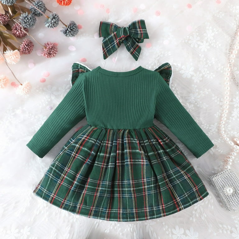 green infant dress Baby Girl's Cynthia Dress Set main image 1