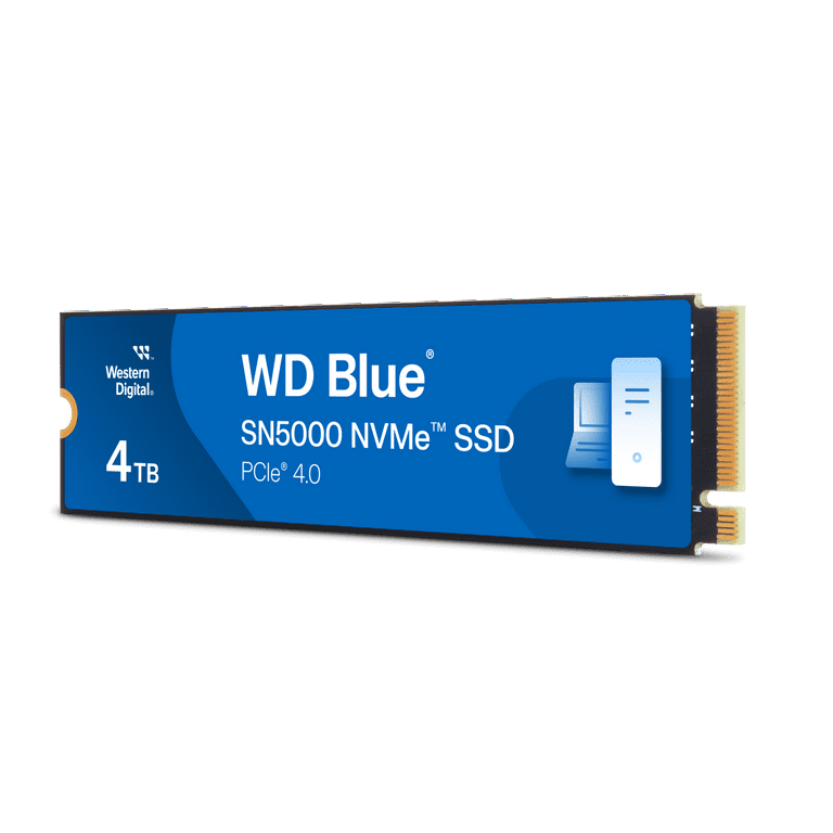 Western Digital 4TB WD Blue SN5000 NVMe SSD, PCIe Gen 4.0 Western Digital 4TB WD Blue SN5000 NVMe SSD, PCIe Gen 4.0
