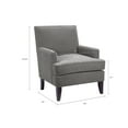 thumbnail image 2 of Mid Century Modern Deep Seating Accent Chairs, High Back Club Style Arm-Chair Living Room Sofa Furniture Grey, 2 of 5