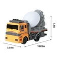 thumbnail image 3 of FEOLGEHLY Remote Control Cement Truck, Cement Mixer Toy Truck with Lights, Sounds, and Rotating Barrel, Push and Go Kids Construction Toys, Construction Vehicle Toys for Boys and Girls Ages 3-5, 3 of 8