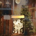 thumbnail image 2 of DYstyle Home Living Room Party Wall Decor 3D-Effect Hanging Adhesive Window Light Christmas Window Decoration Lights Christmas Light, 2 of 5