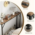 thumbnail image 5 of Jojoka 5.9" Narrow Sofa Table with Power Outlets, Slim Console Table, Farmhouse Behind Couch Table with Metal Frame & Wood Top for Entryway, Hallway, Foyer, Living Room - Rustic Brown, 5 of 7