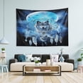 thumbnail image 7 of FREEAMG Wolf Dream Catcher Tapestry Hippie Wall Hanging Tapestries Aesthetic Decorative for Living Room Bedroom Ceiling 60x51In, 7 of 7