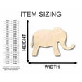 thumbnail image 2 of Unfinished Wood Simple Elephant Shape - Animal - Wildlife - Craft - up to 46" DIY 14" / 1/8", 2 of 3