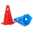 thumbnail image 1 of Football Barrier Multicolor Cones,23cm/9.1in Football Barrier Multicolor Basketball Training Cone Sport Training Traffic Cone Modern Innovation, 1 of 8