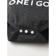 thumbnail image 4 of Newborn Infant Baby Boy Clothes Letter Long Sleeve Romper Pants Headband Hat Outfits Set Dark Gray, 4 of 6