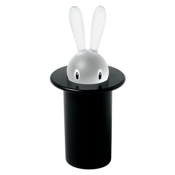 Alessi Magic Bunny Toothpick Holder, Black