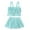Green, variant on ZACPNCV Girls Swimsuits Two Piece Sleeveless Skirt and Swimsuit Set Color Block Girls Bathing Swimsuit with Shorts Green 4-5 Years