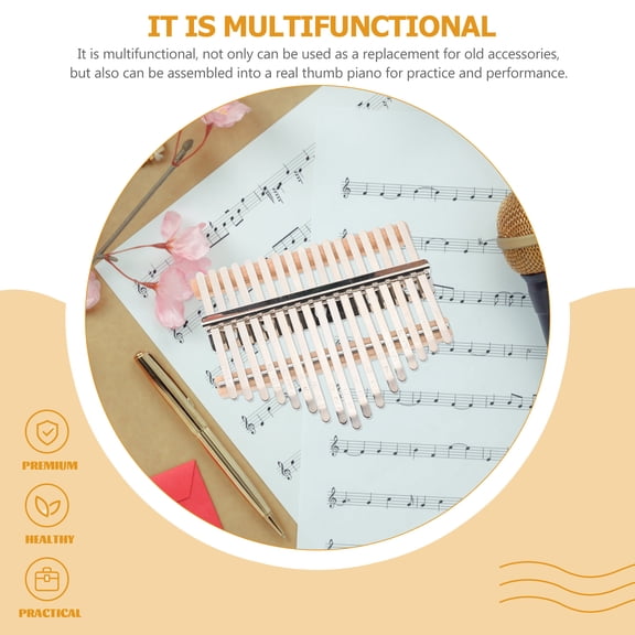 Kalimba Thumb Piano 17 Keys DIY Kit Portable Mbira Finger Piano Musical Instrument for Kids and Adults Beginners