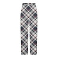 thumbnail image 5 of Ftwytp Men's Plaid Pyjama Bottoms Straight Fit Lounge Check Nightwear Trousers Elasticated Waist Drawstring Comfy Pajama Sleep Pants with Pockets, 5 of 5