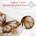 thumbnail image 2 of Butterfly 100% Cotton White T-Shirt for Men and Women - Classic Comfort in Pure Cotton Fabric with Lightweight Breathability - Stylish Unisex Tee for Everyday Wear, 2 of 5