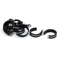 thumbnail image 1 of 45mm Dia Rubber Lined R Shaped Zinc Plated Pipe Clip Cable Clamp 10pcs(Diámetro de 45 mm con revestimiento de goma en forma de R chapado en zinc Clip de tubo abrazadera 10pcs, 1 of 3