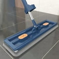 thumbnail image 3 of mmirethe Lightweight Rotary Cleaning Broom At 360 Convenient And Effective Multi-purpose blue Six rags, 3 of 6