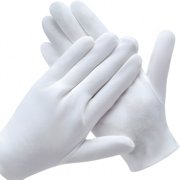 TELOLY 12 Pairs White Cotton Gloves for Serving Inspection Costume-Cloth Gloves for Dry Hands Eczema Moisturizing