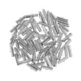 thumbnail image 2 of KLKCMS 100pcs Clamp Cord Crimp End Cap Tip Bracelet Connectors 25mm Dull Sliver, 2 of 9