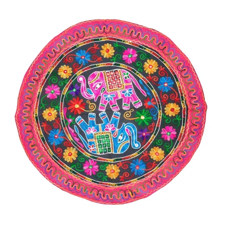 Colorful embroidery wall hanging tapestry wall art boho home decor elephant lover