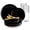 Black, variant on Smarty Clear Flat Round Disposable Plastic Wedding Value Set (60 Guests)