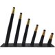 thumbnail image 3 of Set Of 4 Matte Black Gold Metal Slanted Furniture Legs For Coffee Table Desk Bar Sofa Worktop Kitchen Unit Dining Table (black Gold, 25cm X 4), 3 of 5