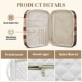 thumbnail image 5 of Xoenoiee Cross American Flag Pattern Quilted Bible Cover for Women Men, Zippered Organizer Bag for Study Supplies Accessories Journals Church Carrying Book Carrying Case with Handle, 5 of 7